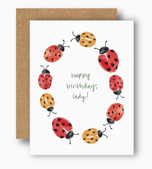 "Happy Birthday Lady" Card by Caroline Ann