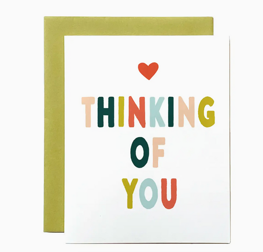 "Thinking of you" Card by Joy Paper Co.