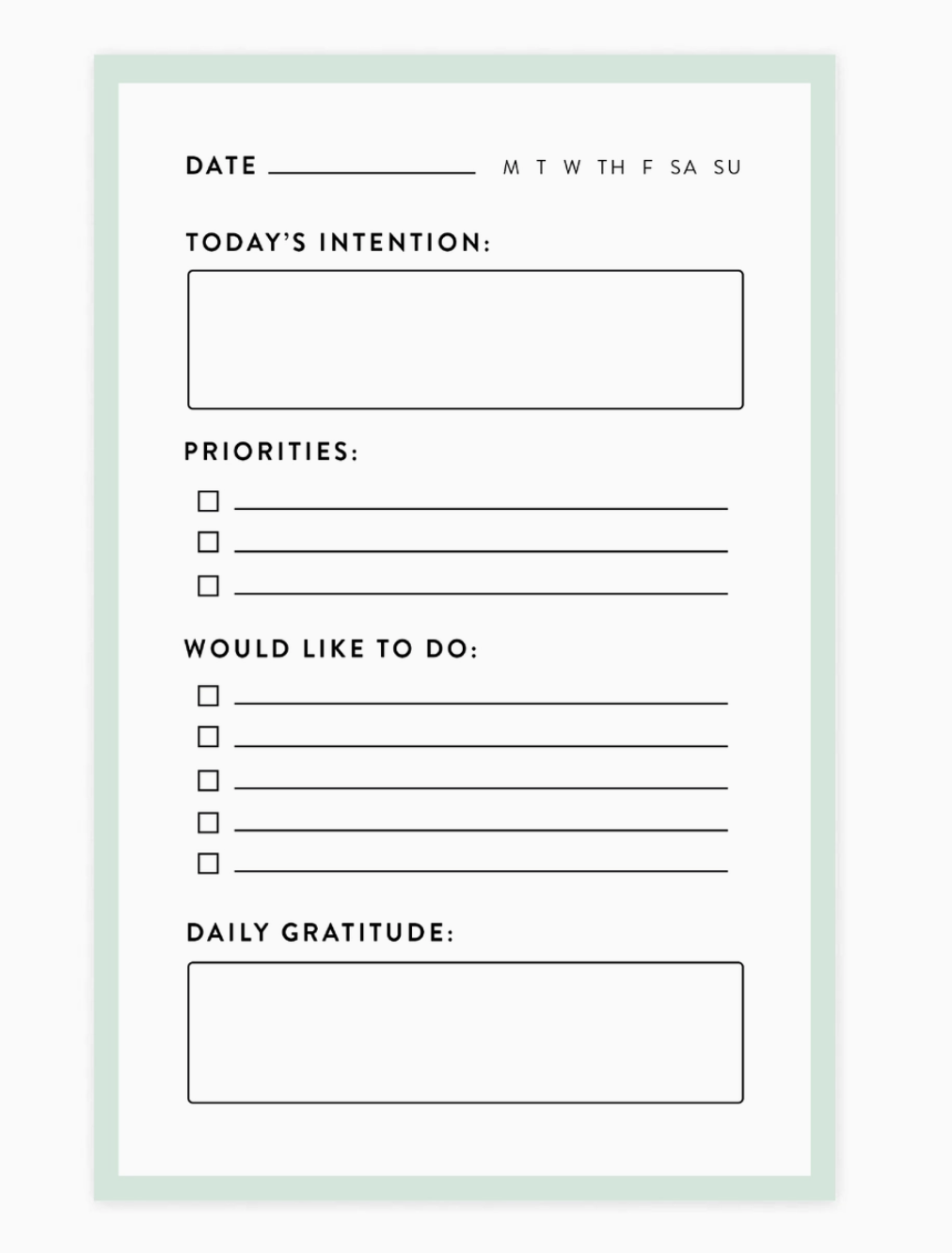 Intentions Notepad by Joy Paper Co.