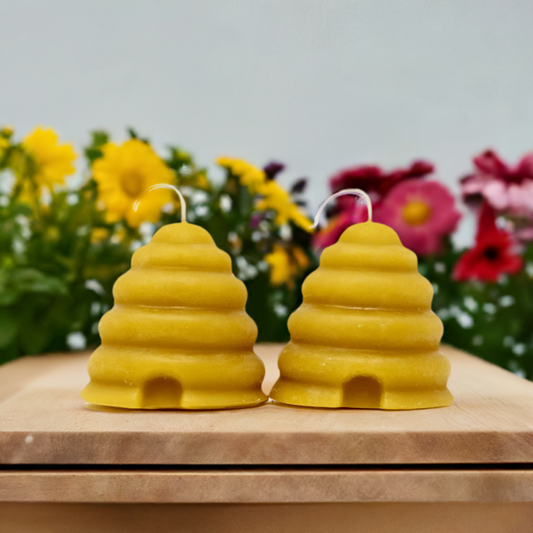 Bee Hive Beeswax Votive by Sister Bees